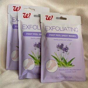 Walgreens Exfoliating Lavender Foot Peel Sheet Masks
